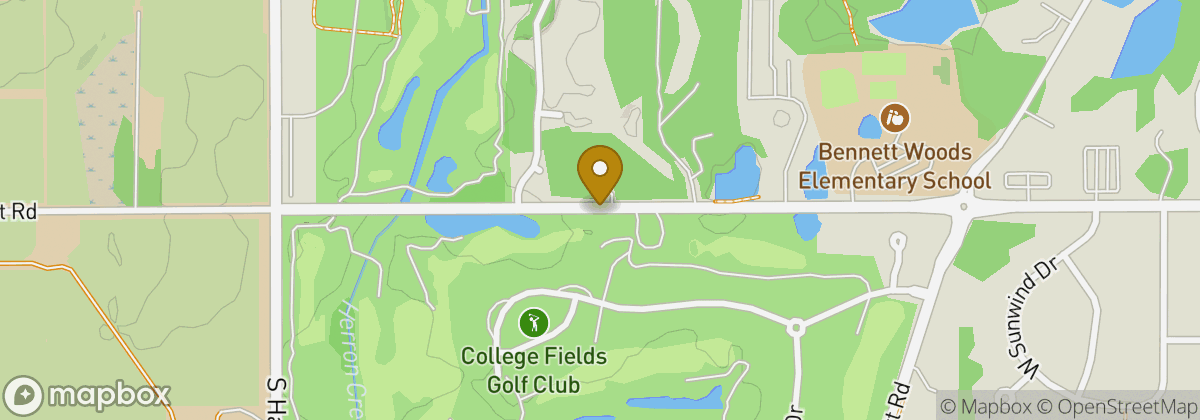 Map location: College Fields Golf Club