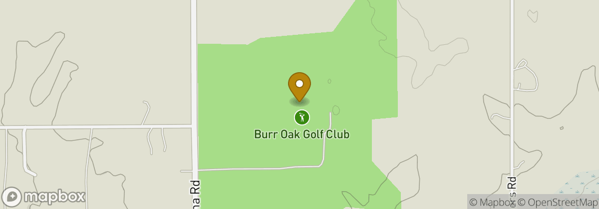 Map location: Burr Oak Golf Club
