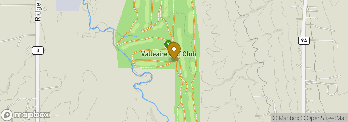 Map location: Valleaire Golf Club