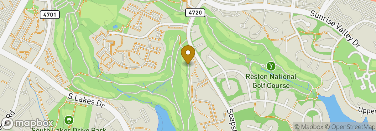 Map location: Reston National Golf Course