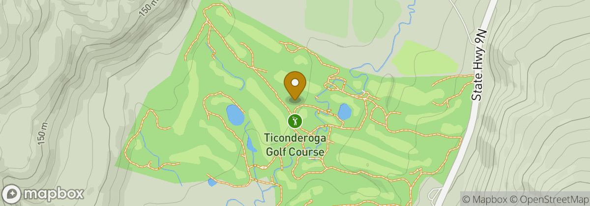 Map location: Ticonderoga Golf Course