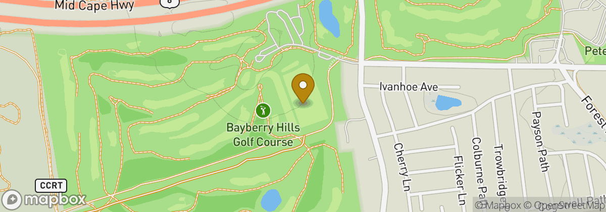 Map location: Bayberry Hills Golf Course
