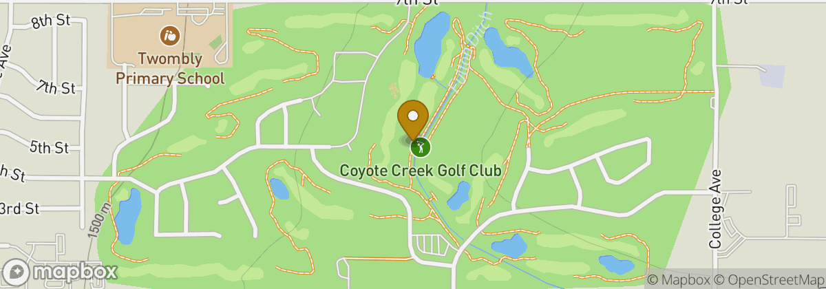 Map location: Coyote Creek Golf Course