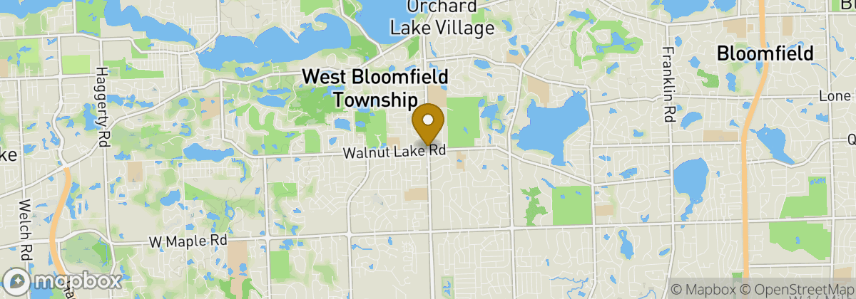 Map location: West Bloomfield Township