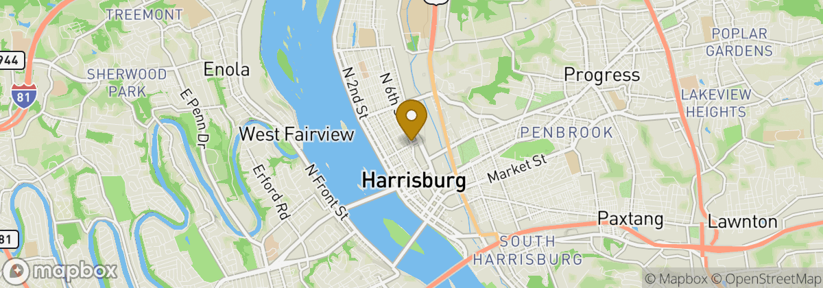 Map location: Harrisburg
