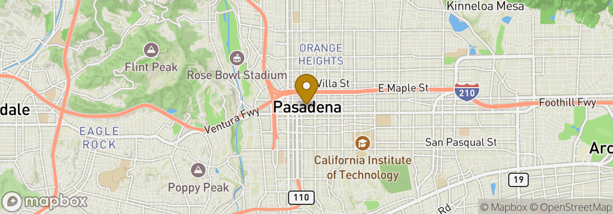 Map location: Pasadena