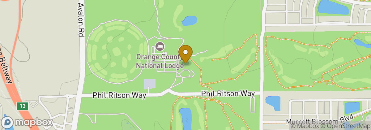 Map location: Orange County National Golf Center and Lodge