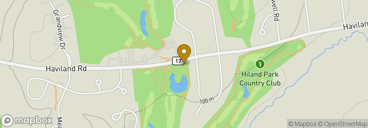 Map location: Hiland Park Country Club
