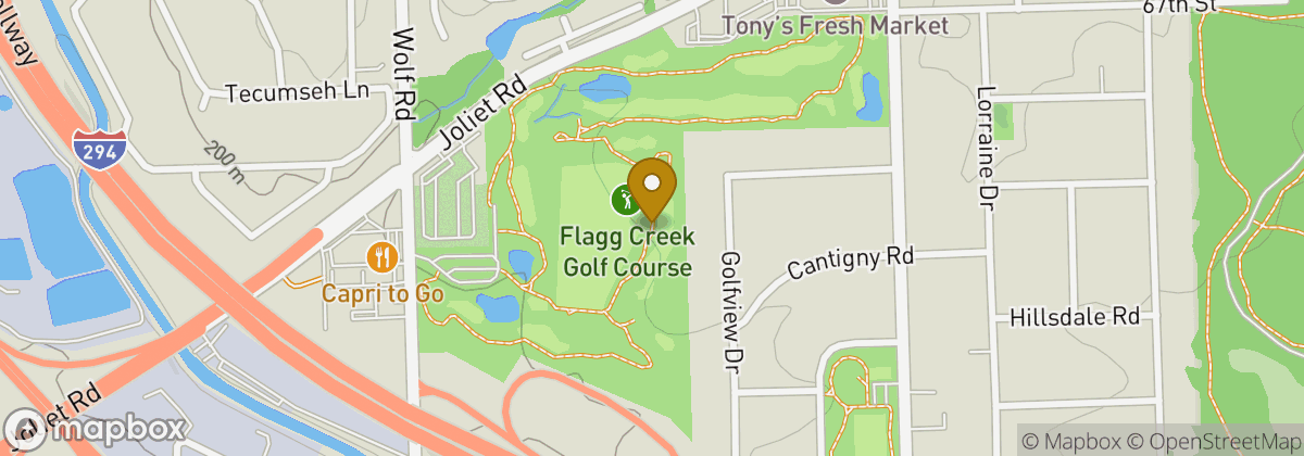 Map location: Flagg Creek Golf Course