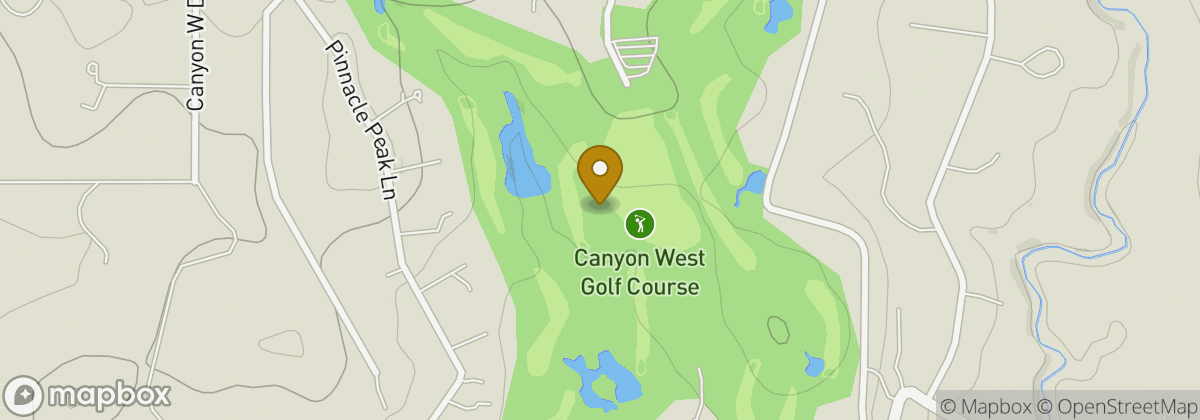 Map location: Canyon West Golf Course