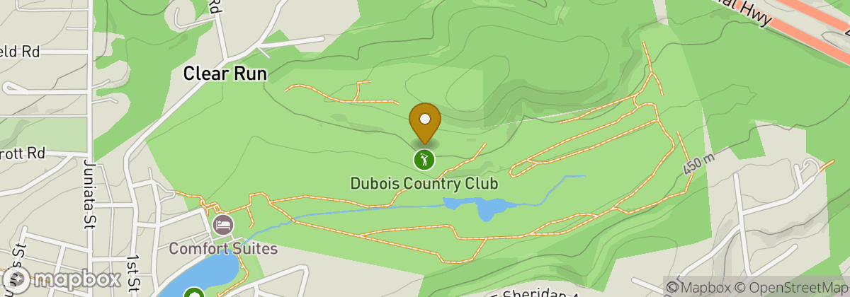 Map location: Dubois Country Club