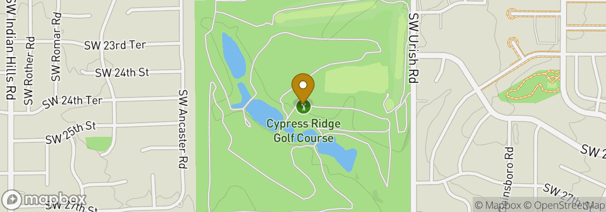 Map location: Cypress Ridge Golf Course