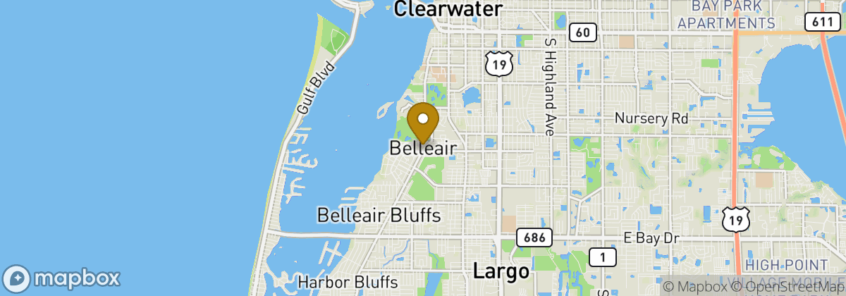 Map location: Belleair