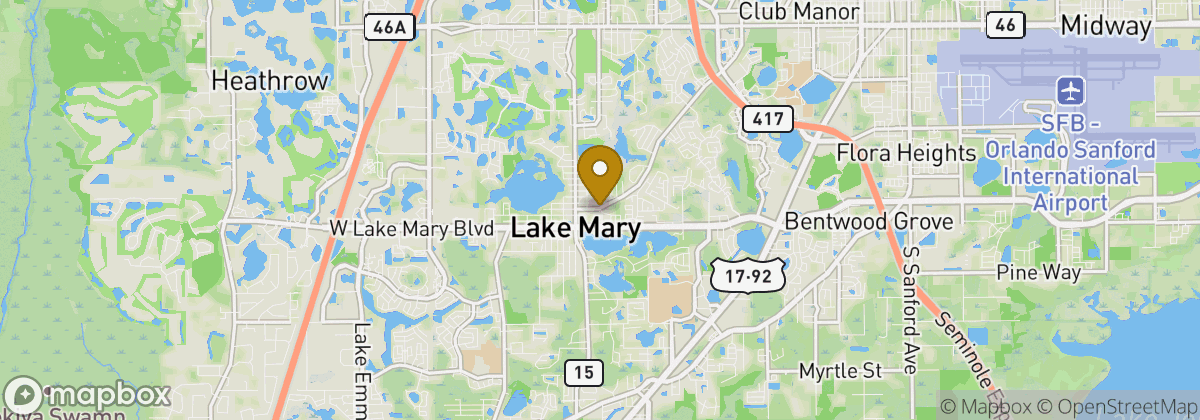Map location: Lake Mary