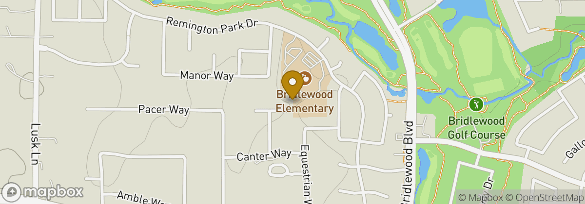 Map location: Bridlewood Golf Club