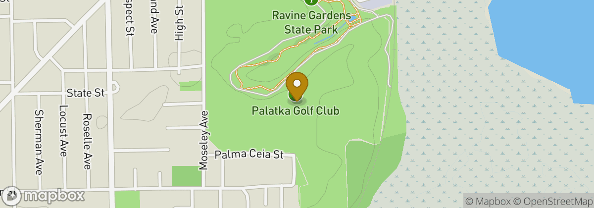Map location: Palatka Golf Course