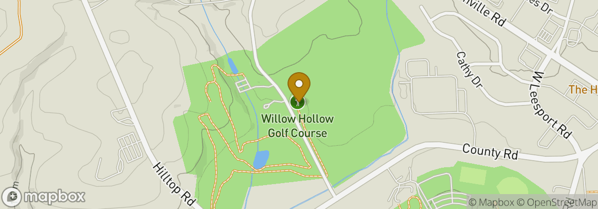 Map location: Willow Hollow Golf Course