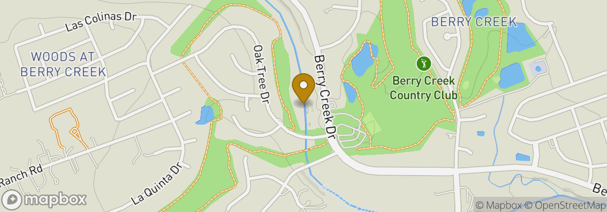 Map location: Berry Creek Country Club