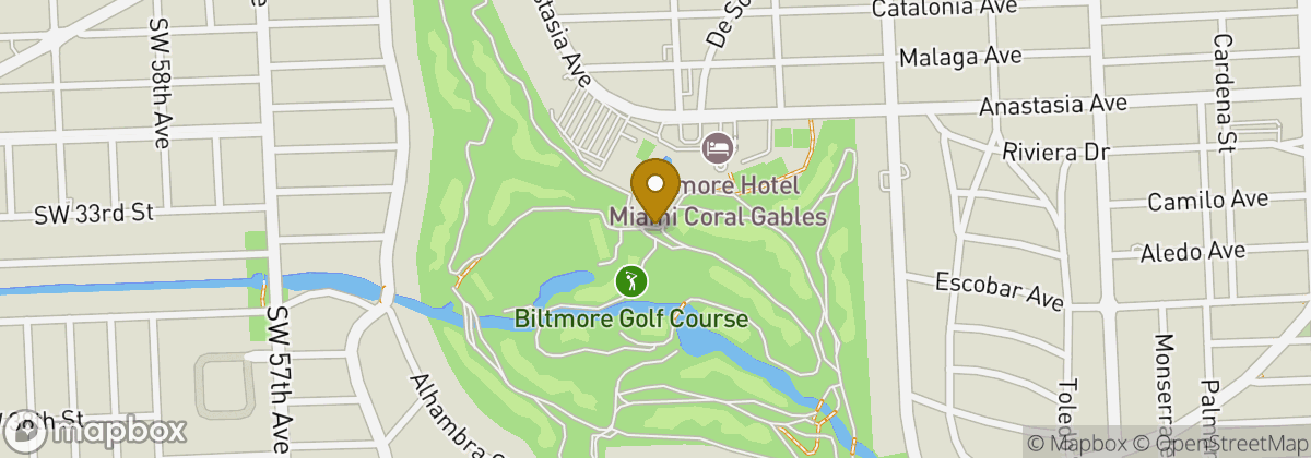 Map location: Biltmore Golf Course
