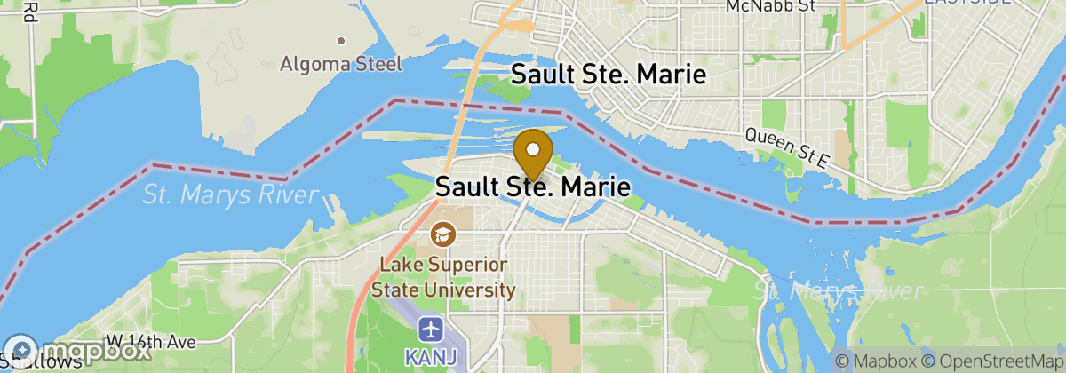 Map location: Sault Ste. Marie