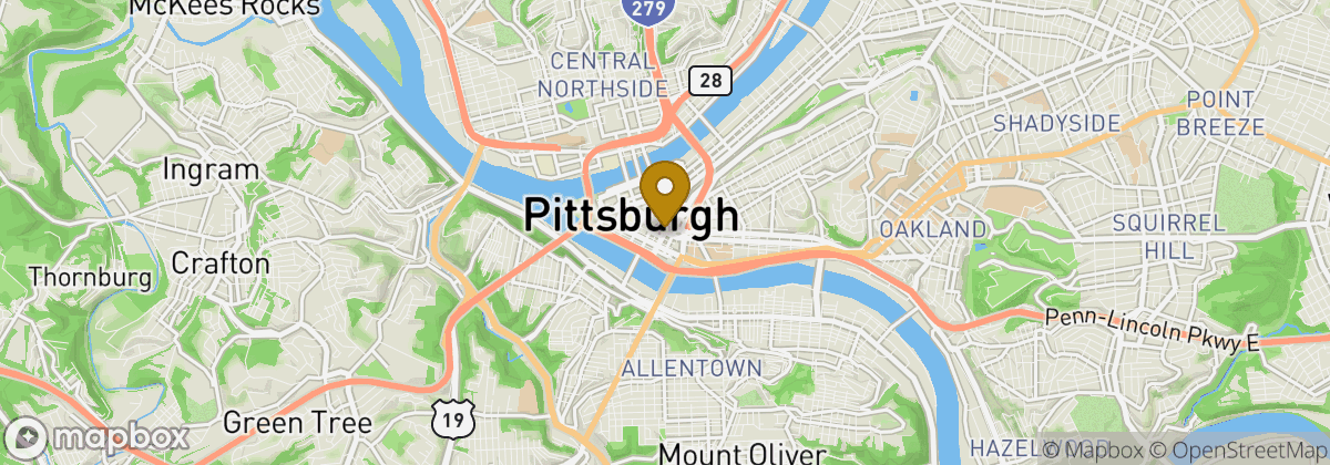 Map location: Pittsburgh