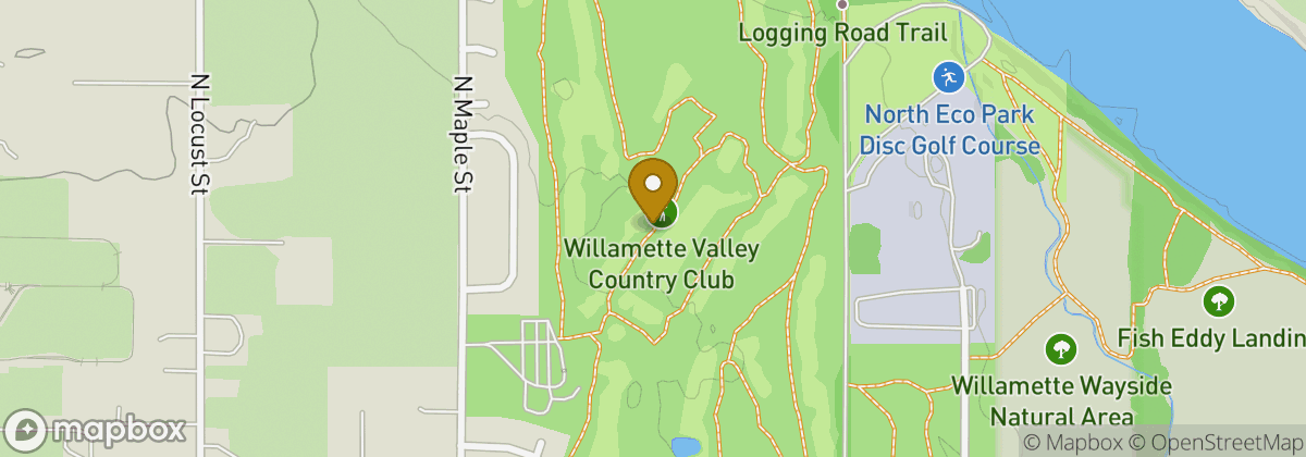 Map location: Willamette Valley Country Club