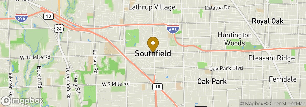 Map location: Southfield