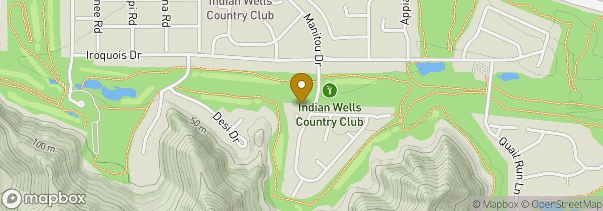 Map location: Indian Wells Country Club