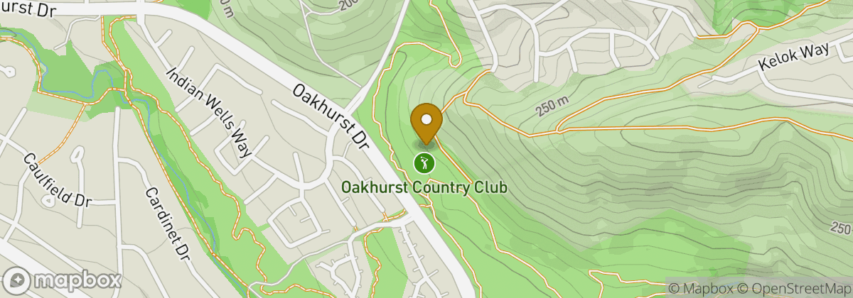 Map location: Oakhurst Country Club