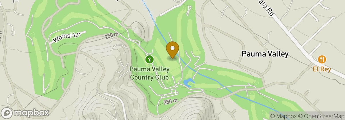 Map location: Pauma Valley Country Club