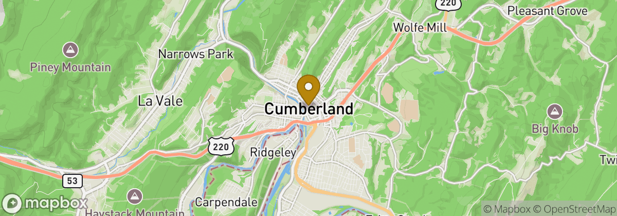 Map location: Cumberland