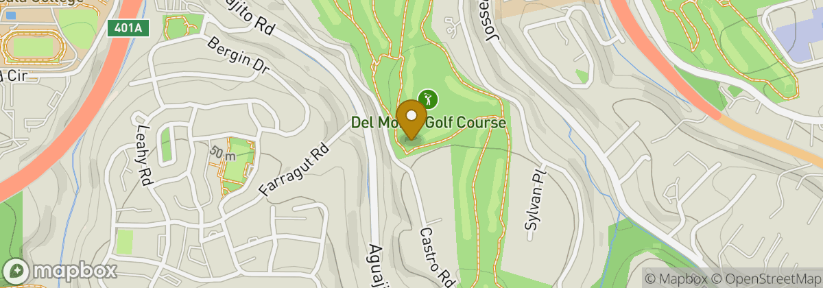 Map location: Del Monte Golf Course