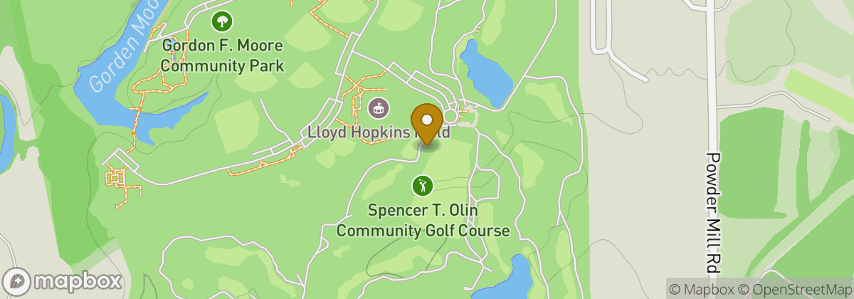 Map location: Spencer T Olin Golf Course