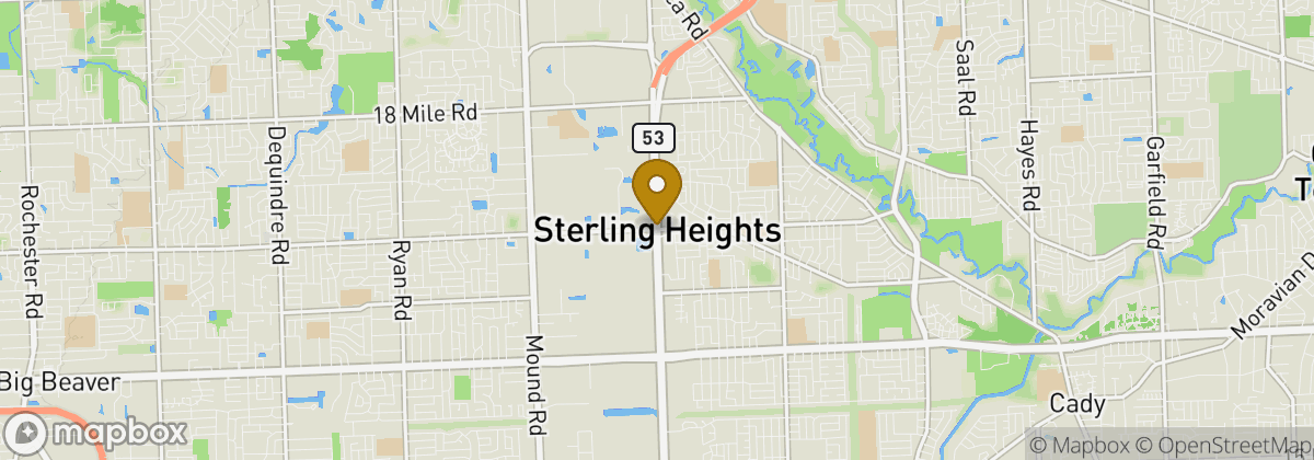 Map location: Sterling Heights