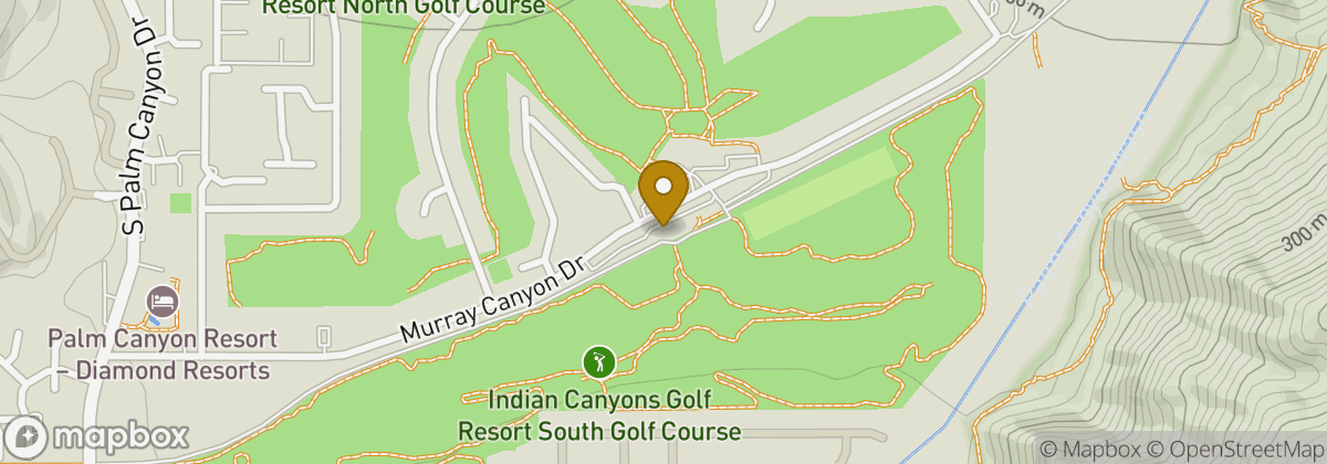 Map location: Indian Canyons Golf Resort-South Course