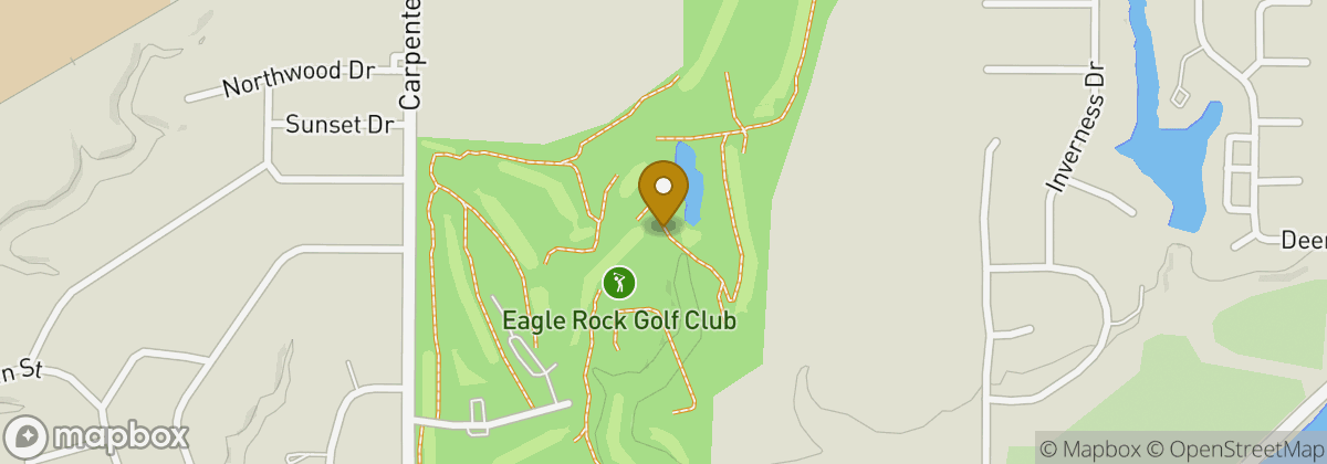 Map location: Eagle Rock Golf Club