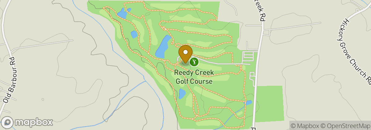 Map location: Reedy Creek Golf Course
