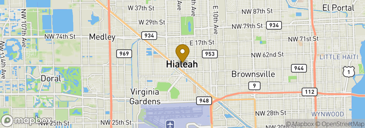 Map location: Hialeah