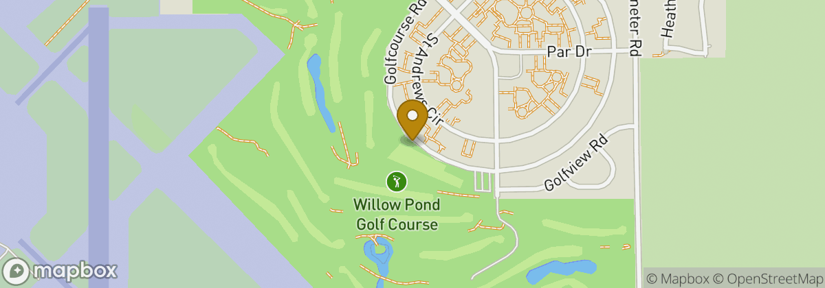 Map location: Willow Pond Golf Club