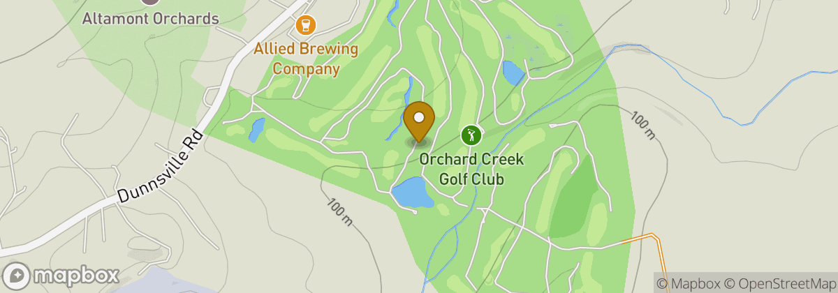 Map location: Orchard Creek Golf Club