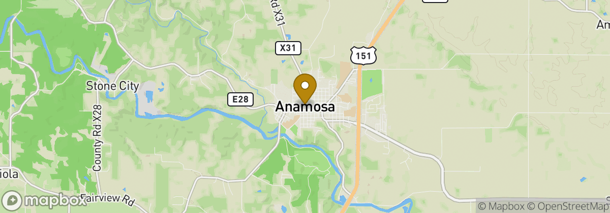 Map location: Anamosa