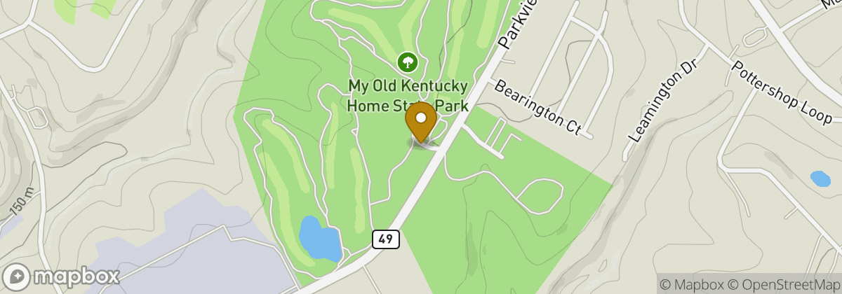 Map location: My Old Kentucky Home Golf Course