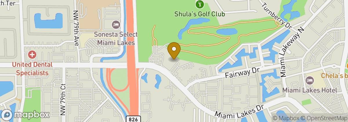 Map location: Miami Lakes Golf Club