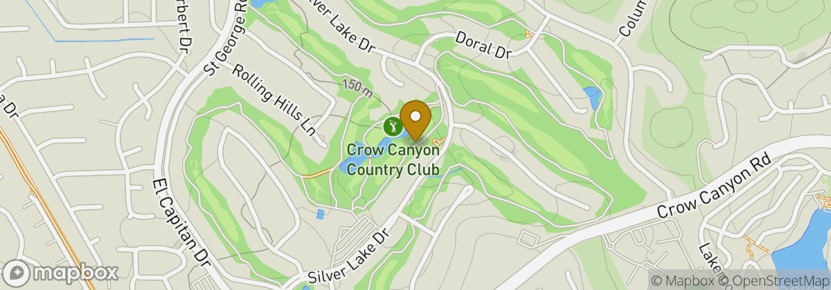Map location: Crow Canyon Country Club