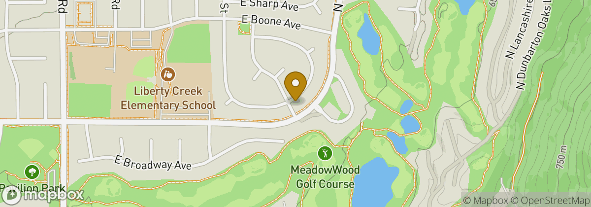 Map location: Meadowwood Golf Course