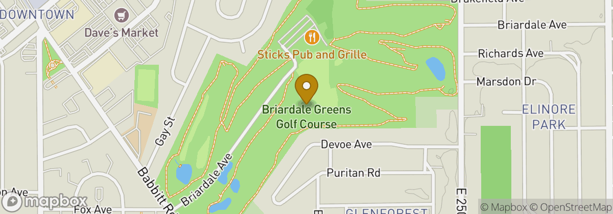 Map location: Briardale Greens Golf Course
