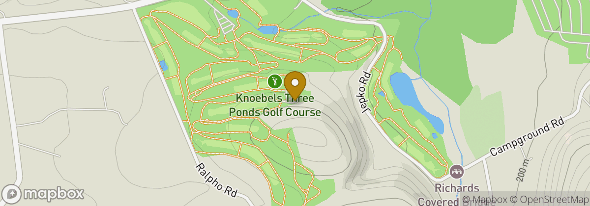 Map location: Knoebels Three Ponds Golf Club
