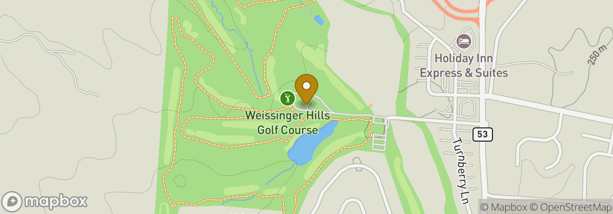 Map location: Weissinger Hills Golf Course