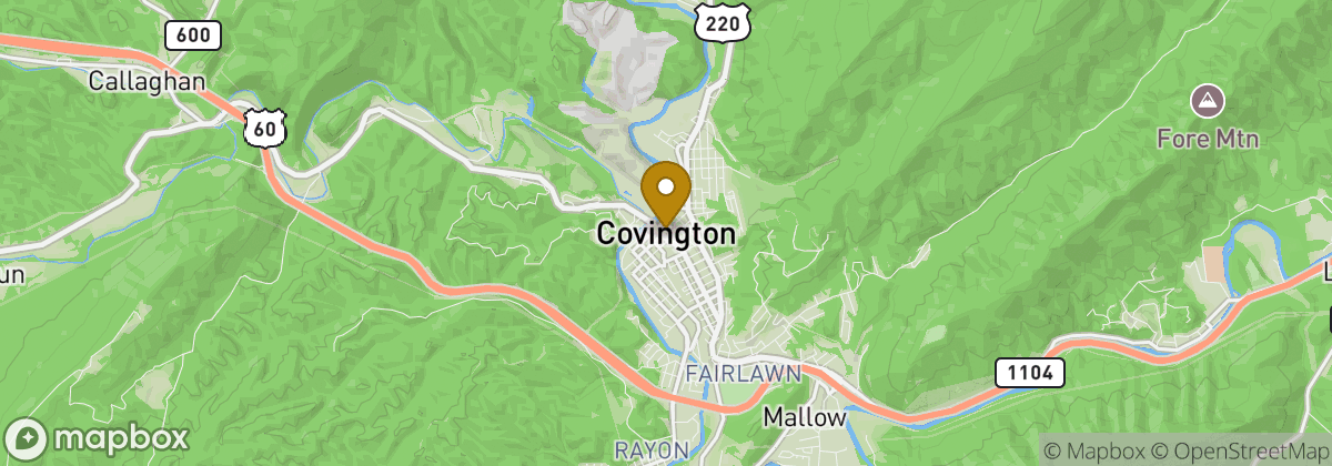 Map location: Covington