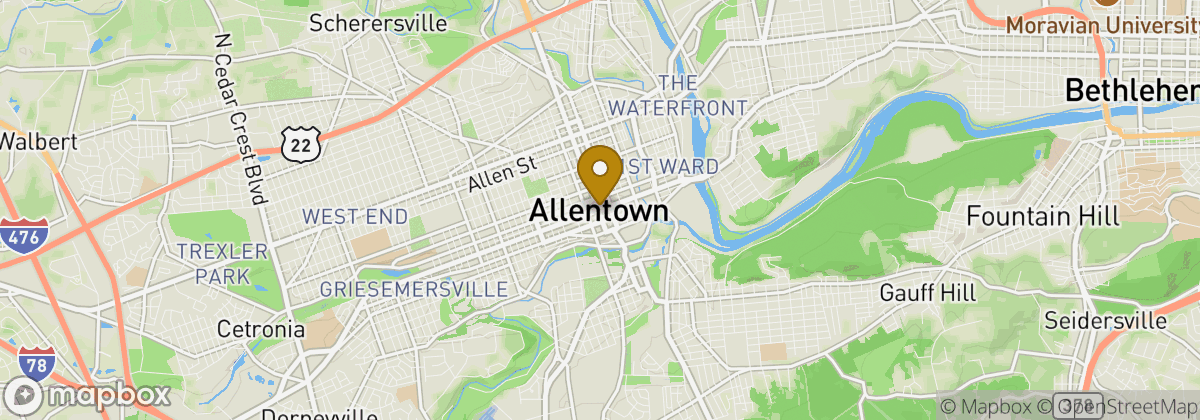 Map location: Allentown